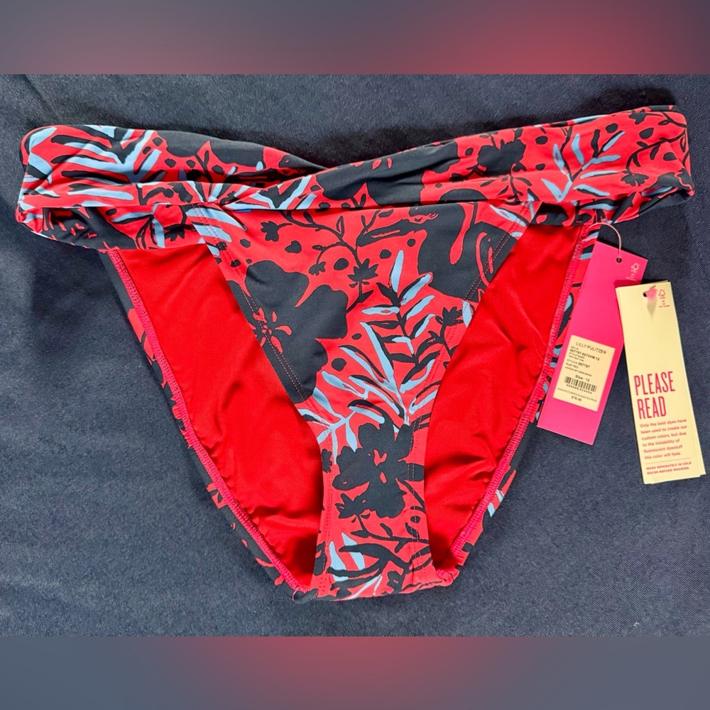 REDUCED! NWT LILY PULITZER  “Heron My Own Swim”, Bikini Bottom Sz 12
